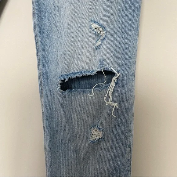 Aritzia Denim Forum Size 25 The Joni High Rise Loose 26L Distressed - Picture 8 of 16